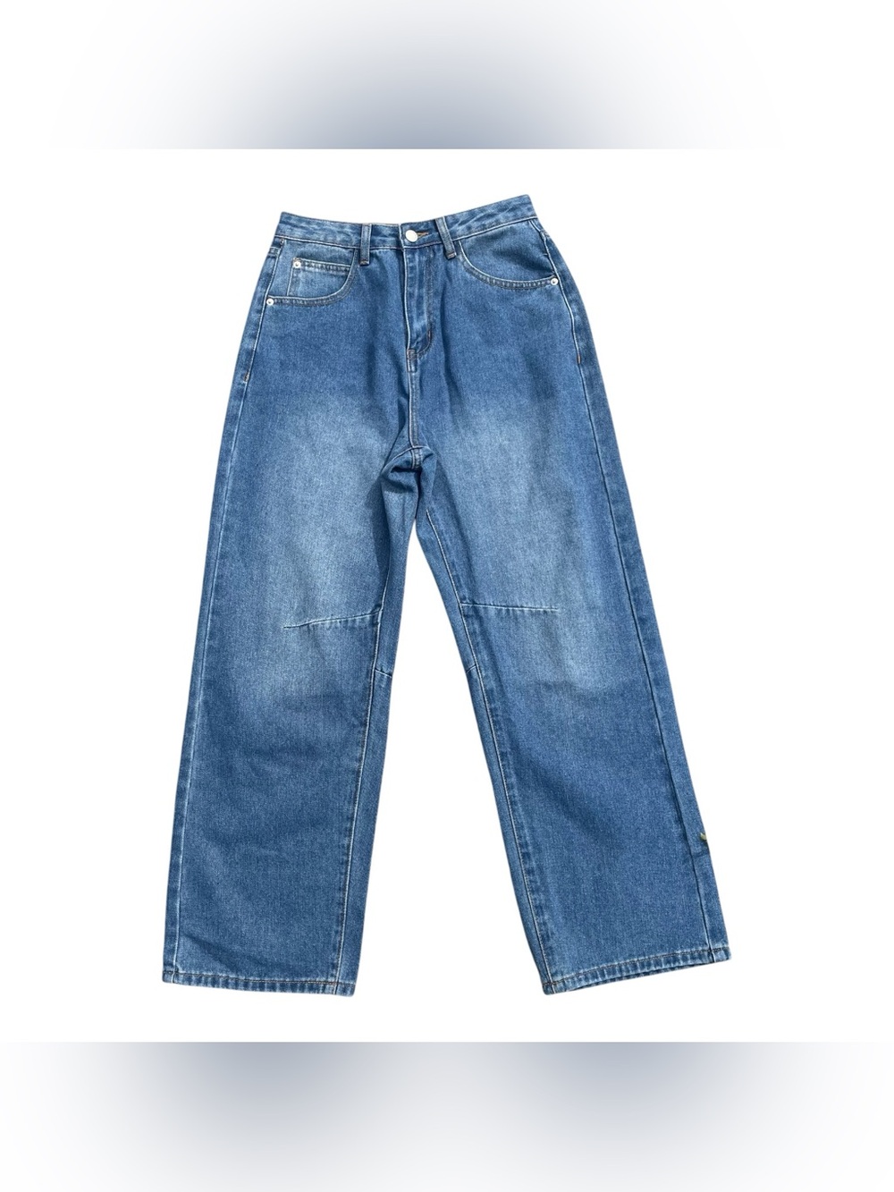 Barrel Leg High Rise Jeans Women’s 8 Y2K 90s Streetwear Normcore Medium Wash